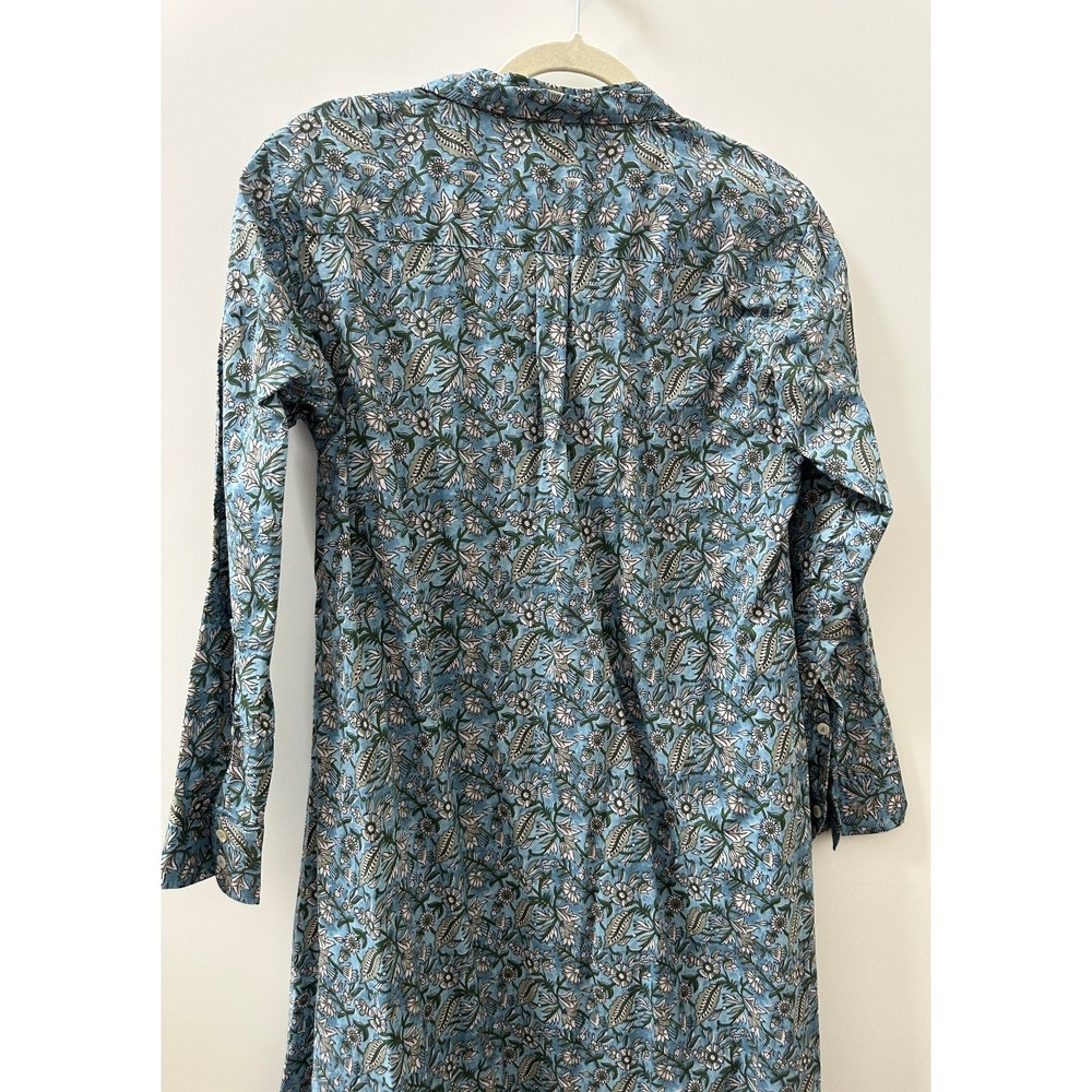 NWT Natural Life Drew Floral Maxi Boho Shirt Dress LS Button-Up Modest XS / S - Picture 14 of 16